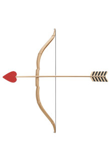 California Costumes Cupid's Mini Bow & Arrow Set