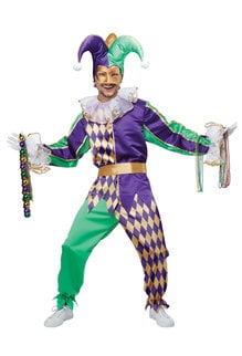 California Costumes Mardi Gras Jester Adult Costume