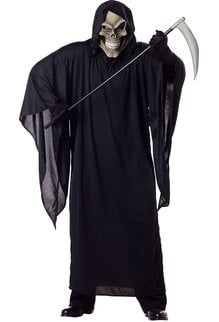 California Costumes Men's Plus Size Grim Reaper Costume