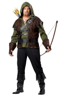 California Costumes Men's Plus Size Robin Hood Costume