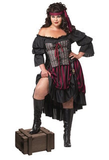 California Costumes Women's Plus Size Pirate Wench Costume