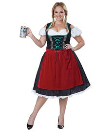 California Costumes Women's Plus Size Oktoberfest Fraulein Costume
