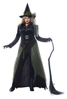 California Costumes Women's Plus Size Gothic Witch Costume