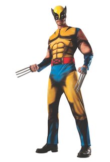 Rubies Costumes Men's Deluxe Wolverine Costume with Muscle Chest
