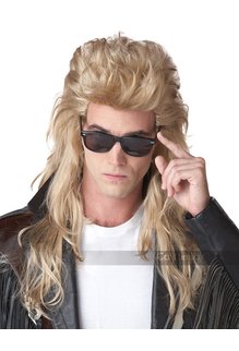 California Costumes Men's 1980's Rock Mullet Wig