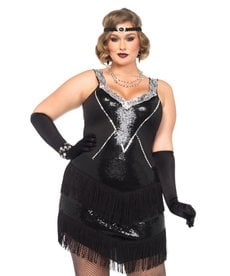 Leg Avenue Plus Size Glamour Flapper Dress Costume