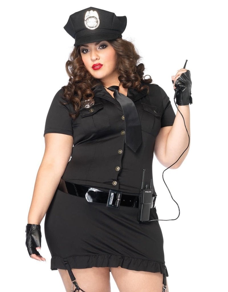 Leg Avenue Women's Plus Size Dirty Cop Costume