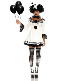 Leg Avenue Pierrot Clown: Adult Costume