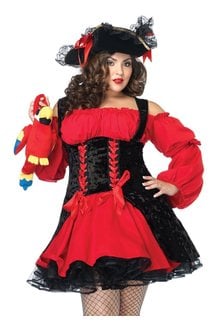 Leg Avenue Women's Plus Size Vixen Pirate Wench Costume