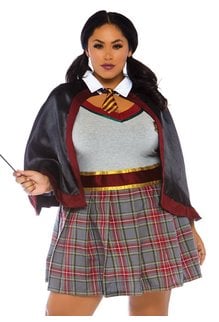 Leg Avenue Women's Plus Size Spellbinding School Girl Costume
