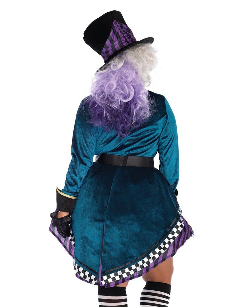 Leg Avenue Women's Plus Size Delightful Hatter Costume