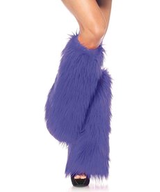 Leg Avenue Furry Leg Warmers: Purple - Adult Size