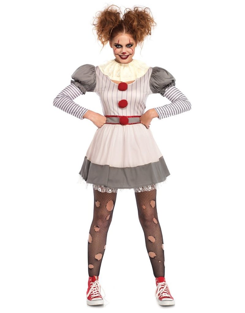 Leg Avenue Creepy Clown: Adult Size Costume