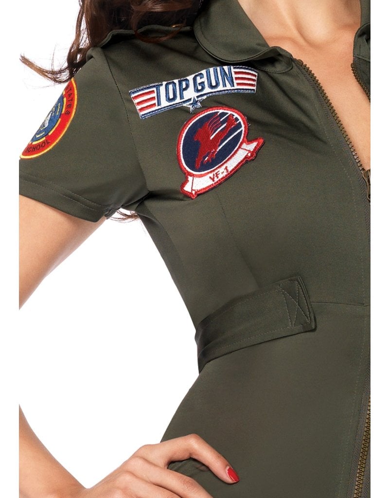 Leg Avenue Women's Top Gun Flight Suit Costume