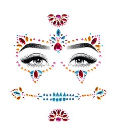 Leg Avenue Face Jewels Stickers: Day of the Dead