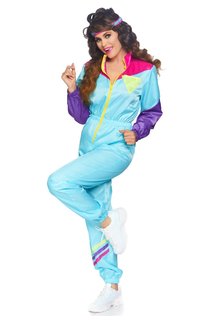 Leg Avenue Awesome 80's Track Suit: Adult Size Costume