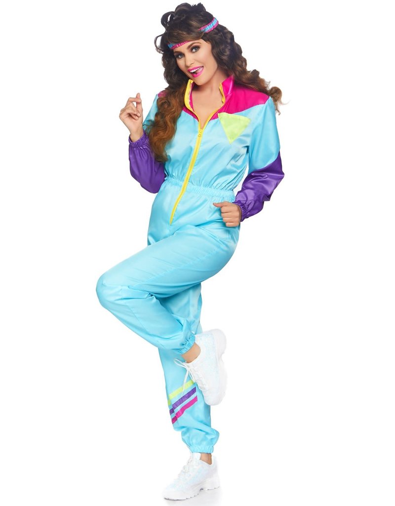 Leg Avenue Awesome 80's Track Suit: Adult Size Costume