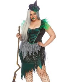 Leg Avenue Women's Plus Size Wicked Witch Costume