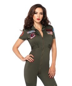 Leg Avenue Women's Top Gun Flight Suit Costume