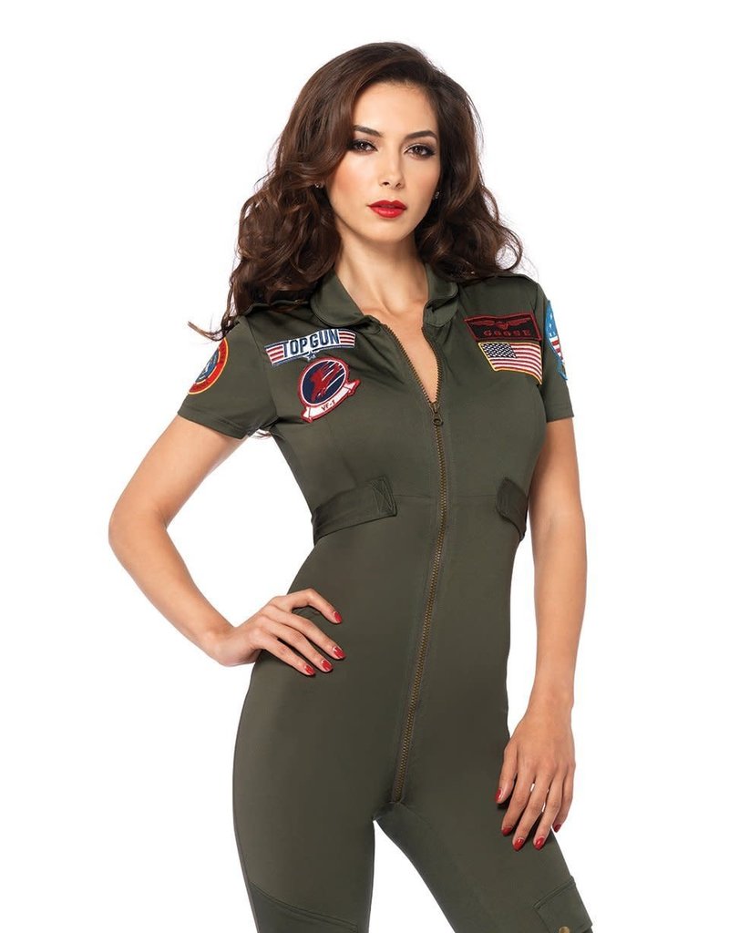 Leg Avenue Women's Top Gun Flight Suit Costume