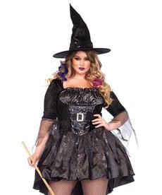 Leg Avenue Women's Plus Size Black Magic Mistress Costume
