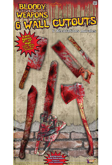 Cutouts - Bloody Weapons (6pc.)