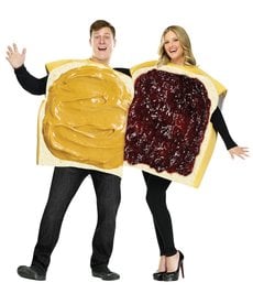 Fun World Costumes Peanut Butter & Jelly Adult Couples Costume