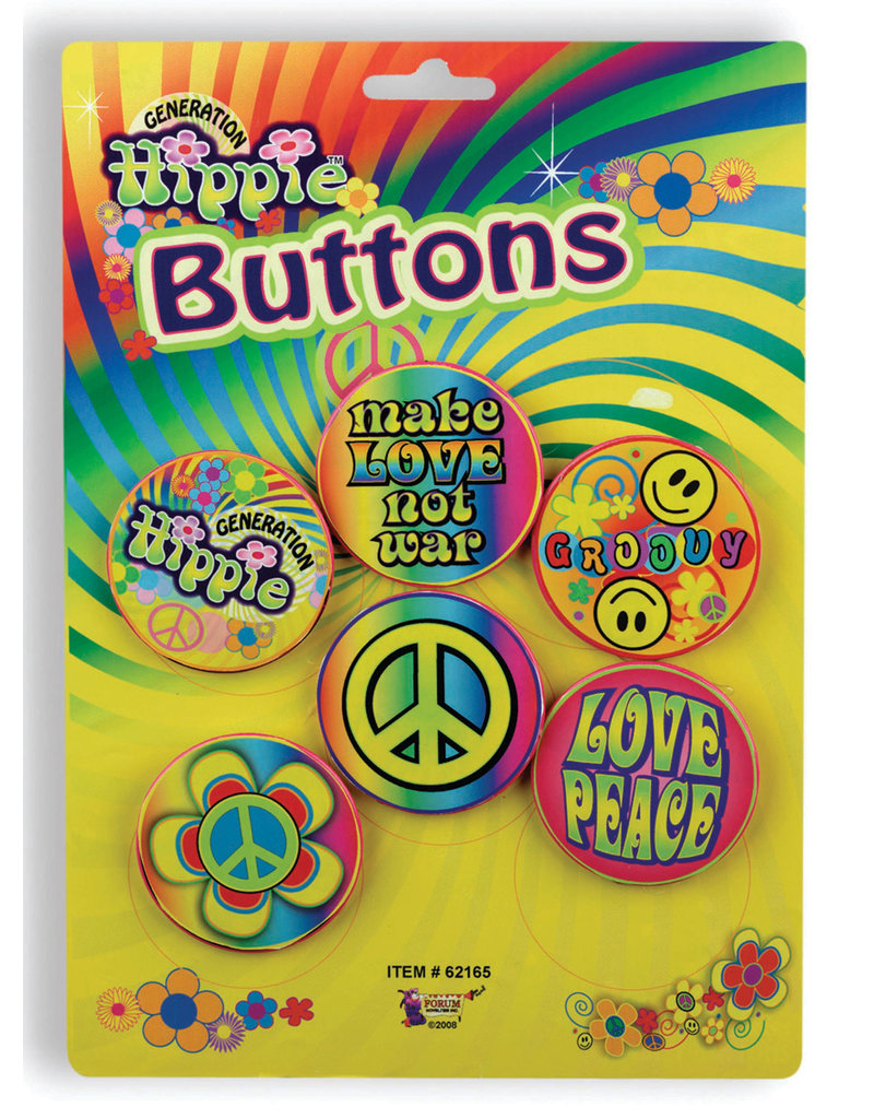 Hippie Buttons (5ct.)