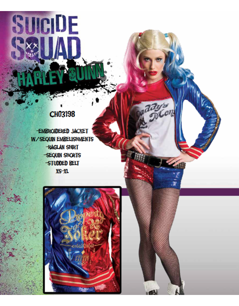 Women's Supreme Harley Quinn Costume (Suicide Squad)