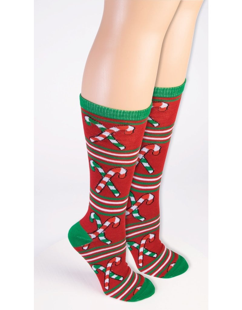 Ugly Christmas Socks: Candy Canes