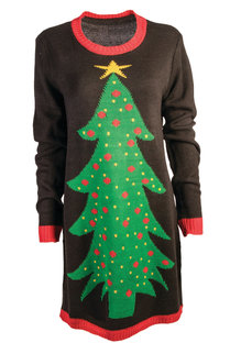 Sweater Dress: Christmas Tree