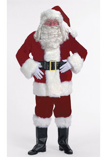 Halco Holidays Burgundy Velvet Santa Suit
