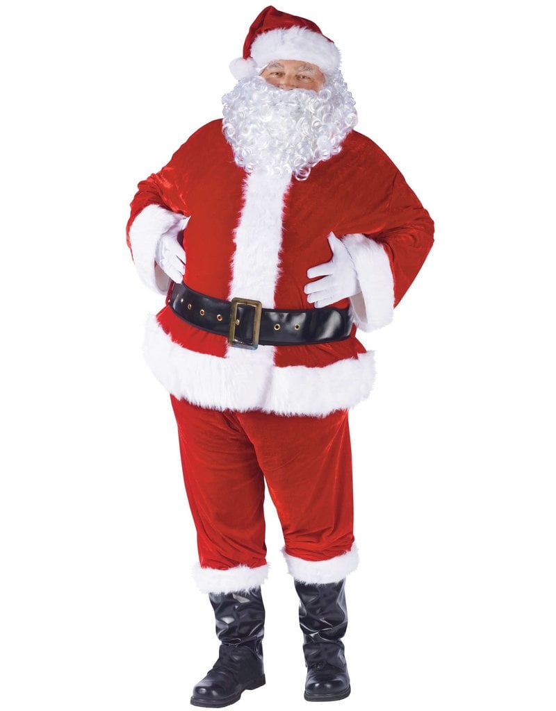 Fun World Costumes Complete Velour Santa Suit