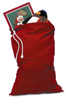 Halco Holidays Santa's Toy Bag - Burgundy Velvet