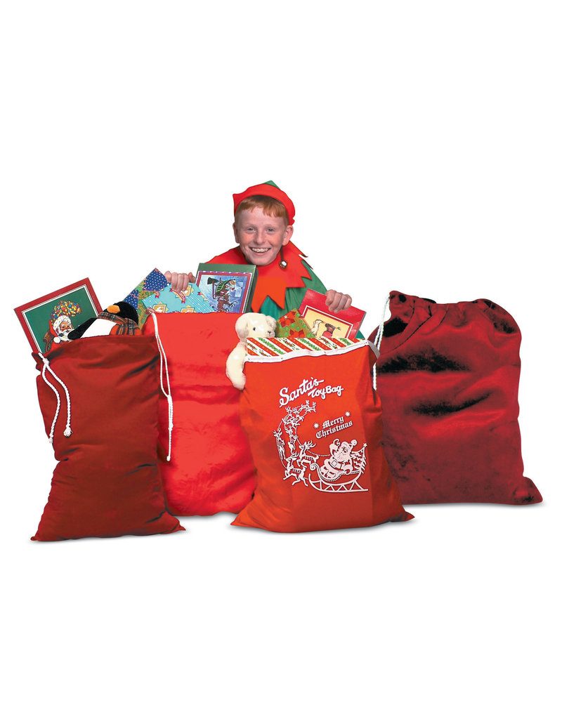 Halco Holidays Santa's Toy Bag - Red Plush