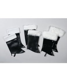 Halco Holidays Patent Leather Santa Boot Covers