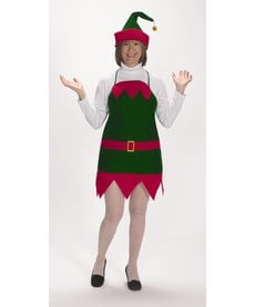 Halco Holidays Elf Holidy Apron & Hat Set - Standard Size
