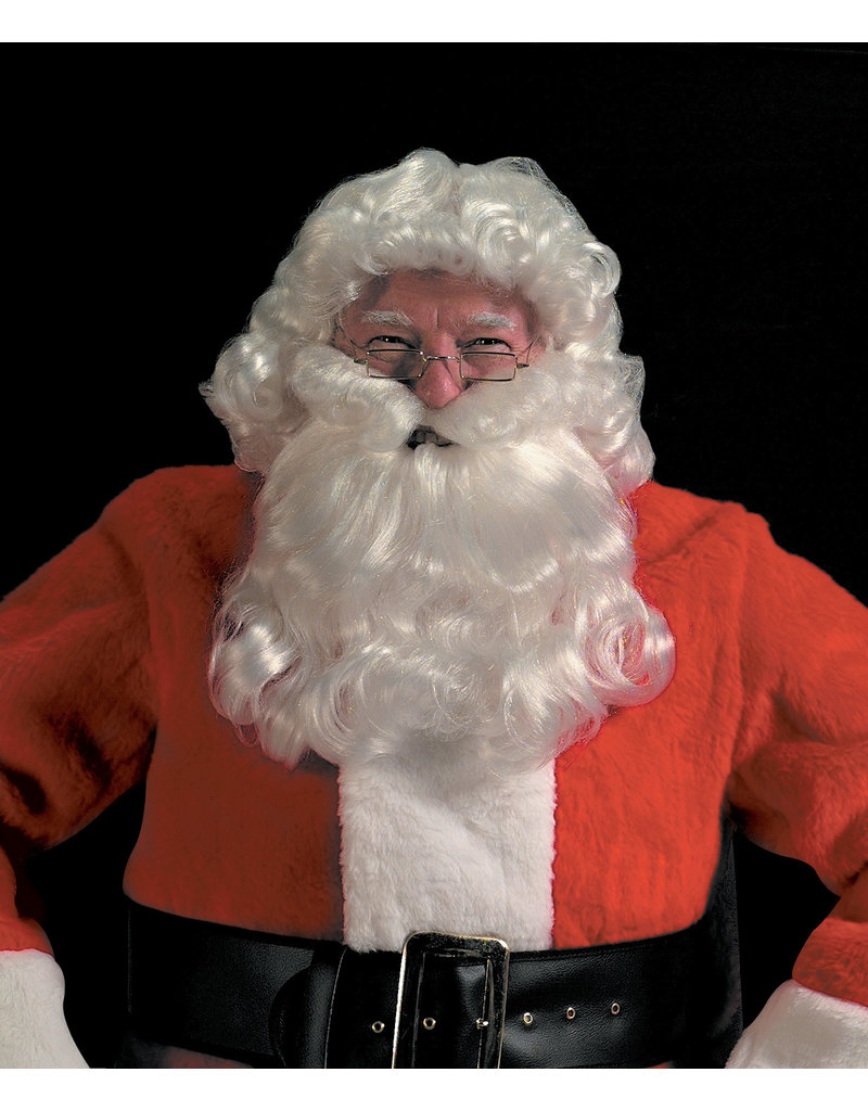 Halco Holidays Deluxe Santa Curly Wig & Beard Set