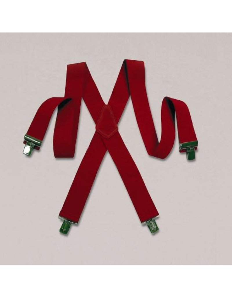 Halco Holidays Heavy Duty Suspenders: Red