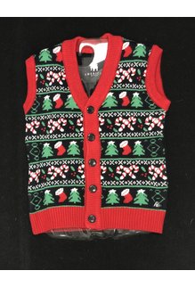 Men's Sweater Vest: Sleigh All Day