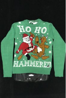 Women's Sweater: HO HO Hammered