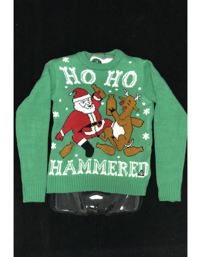 Women's Sweater: HO HO Hammered