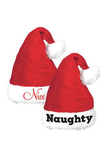 Amscan Santa Hat Set: Naughty & Nice (2pk.)