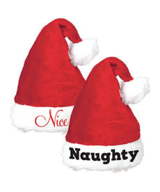 Amscan Santa Hat Set: Naughty & Nice (2pk.)