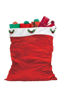 Velour Santa Bag