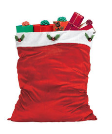 Velour Santa Bag