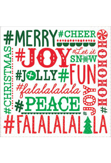 Beverage Napkins: #Holiday (16ct.)