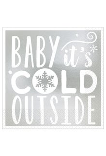Beverage Napkins: Baby It's Cold Outside (16ct.)