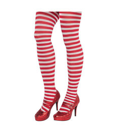 Adult Candy Stripe Christmas Stockings: Plus Size