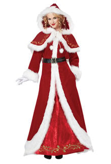 California Costumes Deluxe Women's Mrs. Claus Costume